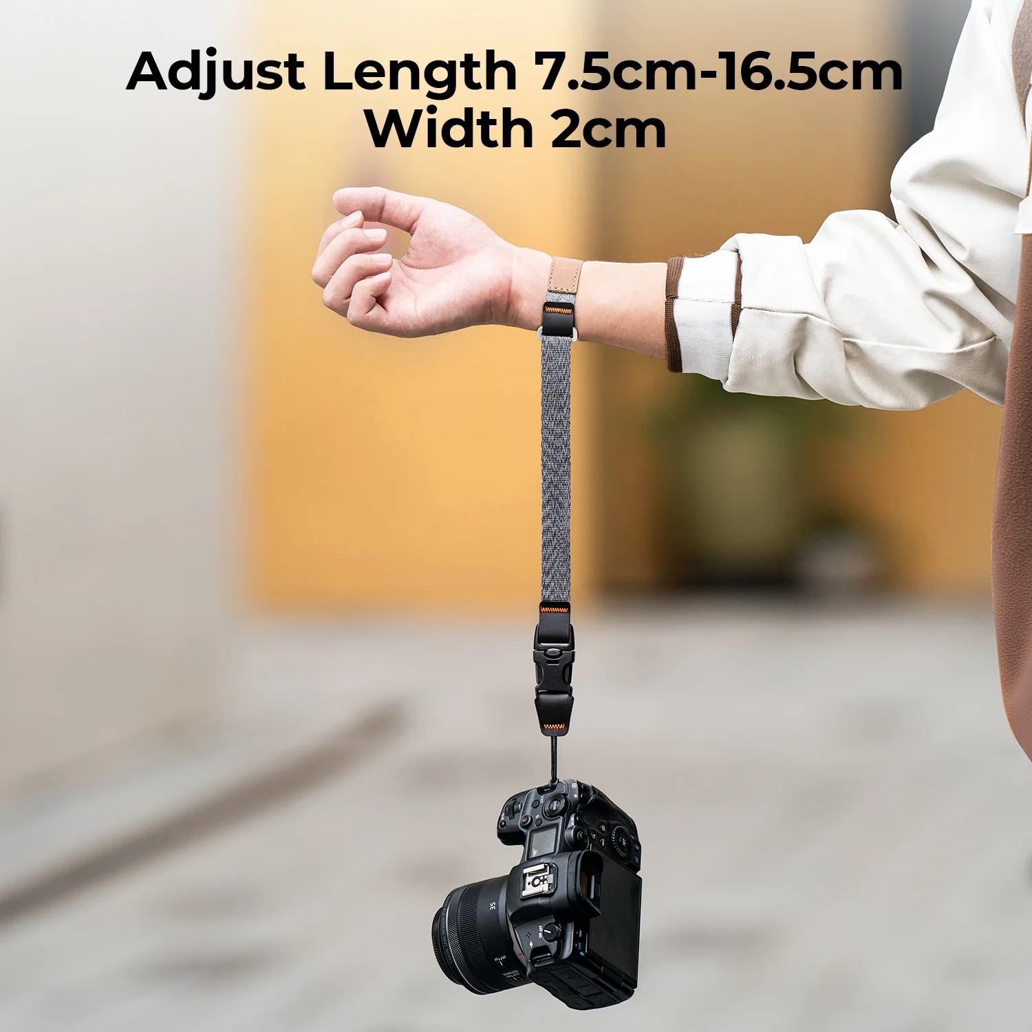 K&F CONCEPT Camera Wrist Strap Nylon Leather Photographer Camera Hand Strap For Sony Canon Nikon Fuji DSLR SLR Mirrorless Camera