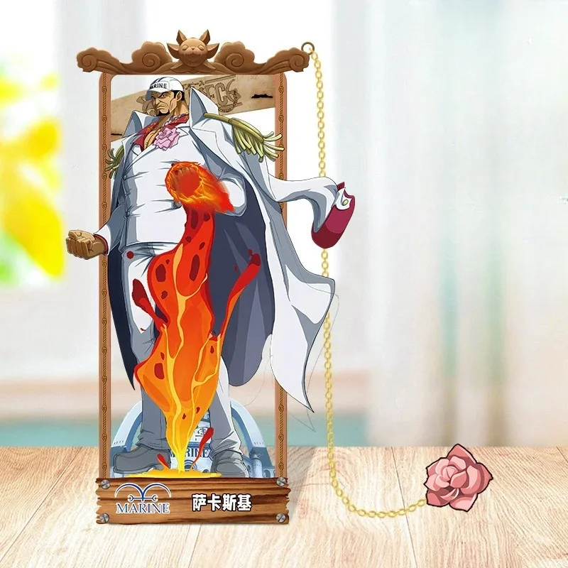 أنيمي قطعة واحدة عمل أرقام الإشارات المعدنية الكرتون لوفي زورو ايس علامات الكتاب جمع بطاقة لعب للأطفال الكبار الهدايا #5