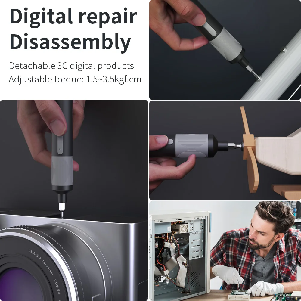 Elektrische Schroevendraaier Verstelbare Koppel Oplaadbare Schroevendraaiers S2 Staal Bits Precisie Schroevendraaier Set Voor Reparatie Xiaomi Telefoon