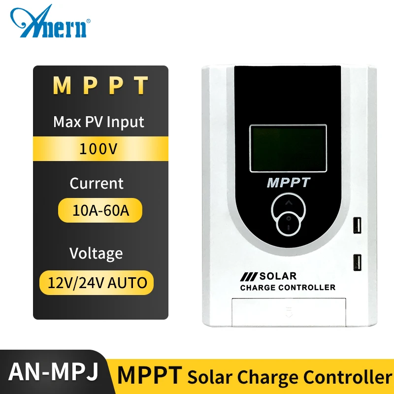 

MPPT Solar Charge Controller 60A 50A 40A 30A Solar Panel Regulator 12V 24V Auto Max PV 100VDC For Lead Acid Lithium Battery