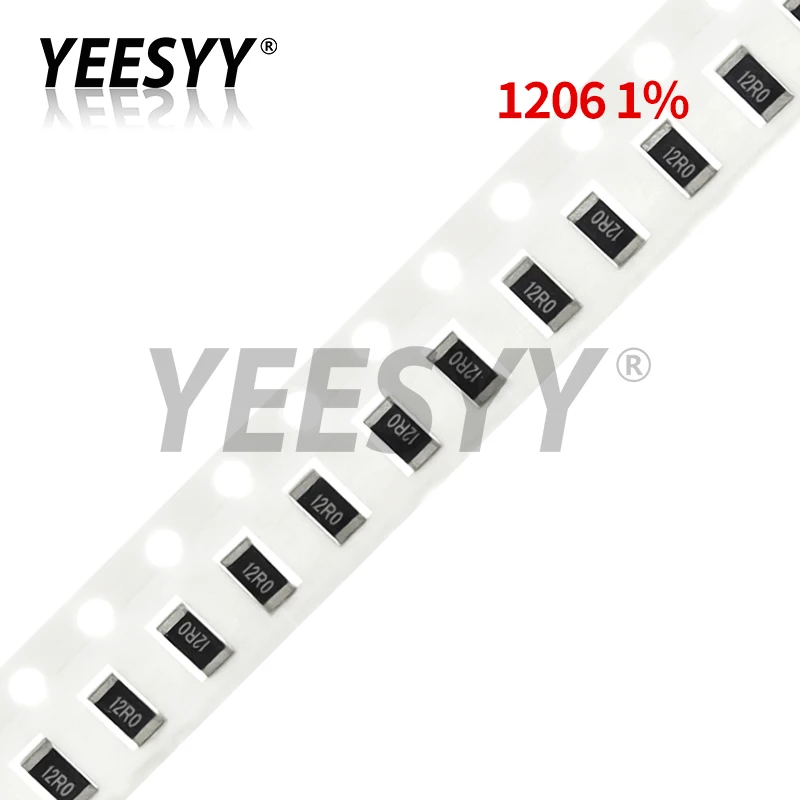 100 Stuks 1206 1% Smd Weerstand 1/4W 1.05K 1.15K 1.4K 2.49K 2.8K 4.99K 6.04K 12.4K 21K 24.9K 28K 34K 49.9K 61.9K 90.9K Ohm