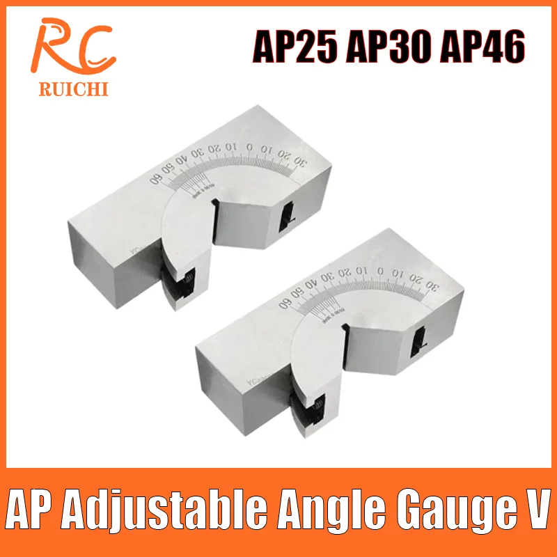 AP25 AP30 AP46 Adjustable Angle Gauge V Block 0 to 90 Degree Adjustable Micro Gauges Measuring Tools For Grinder Milling Machine