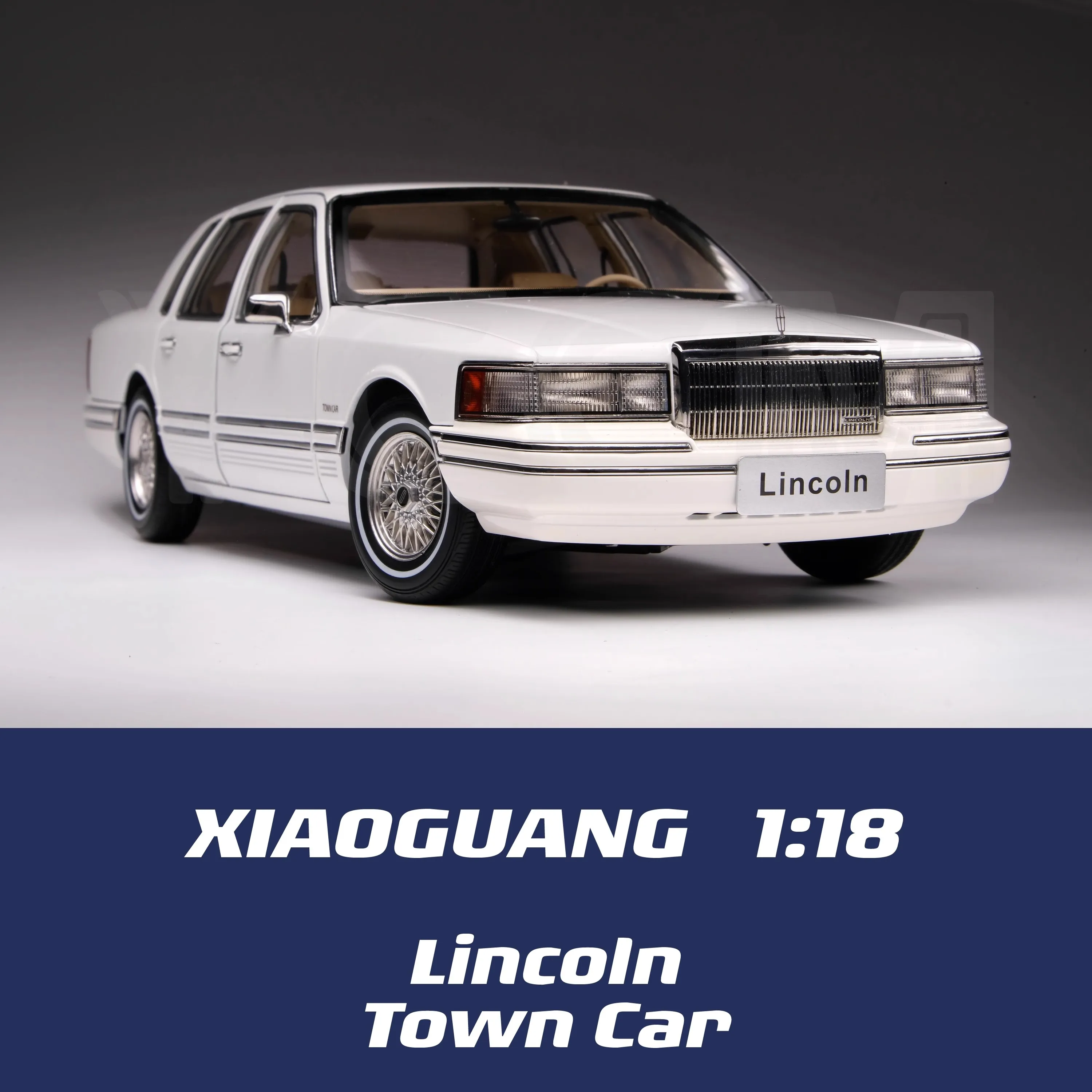 Xiaoguang 1/18 City Lincon TOWNCAR Alloy Simulation Car Model