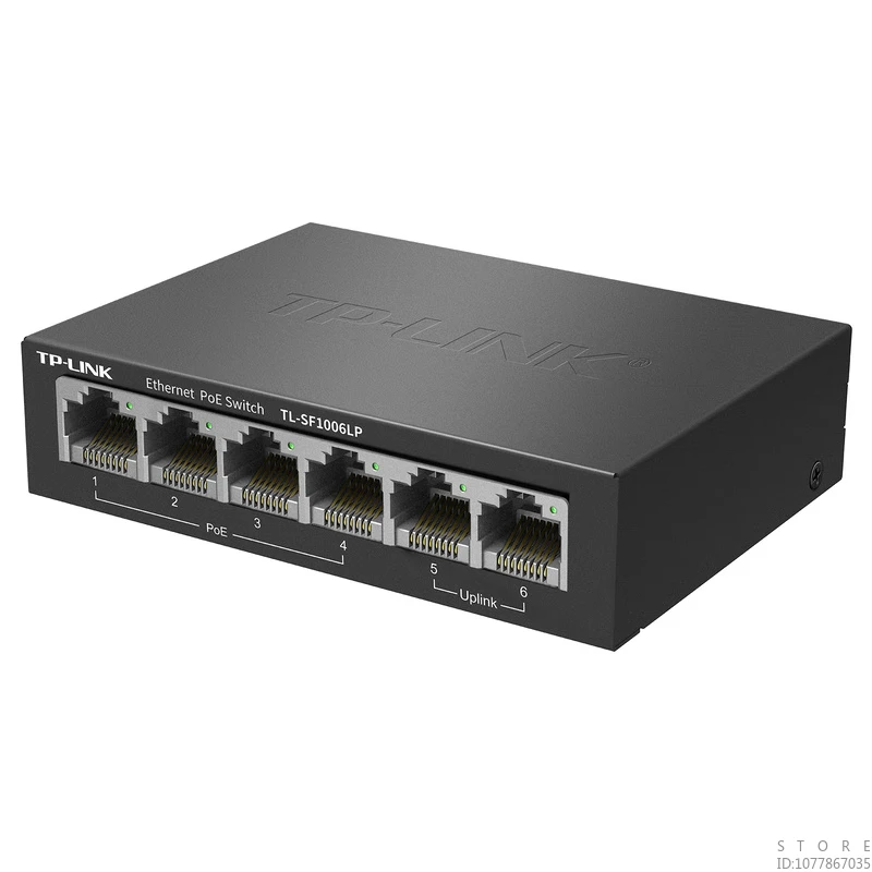 Imagem -05 - Tp-link Switch Ethernet Linha de Monitoramento de Alimentação Conversor de Rede Fibra Óptica Shunt 4fe Poe Sf1006lp 100m 2fe