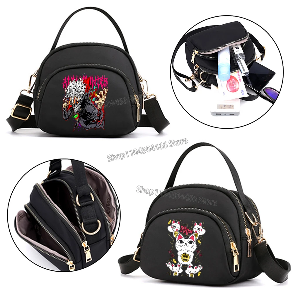 Dandadan Women Bags Anime Shoulder Bag Makeup Bag Cell Phone Purse Crossbody Lady Bags Shoulder Strap Handbag Underarm Bag Gift