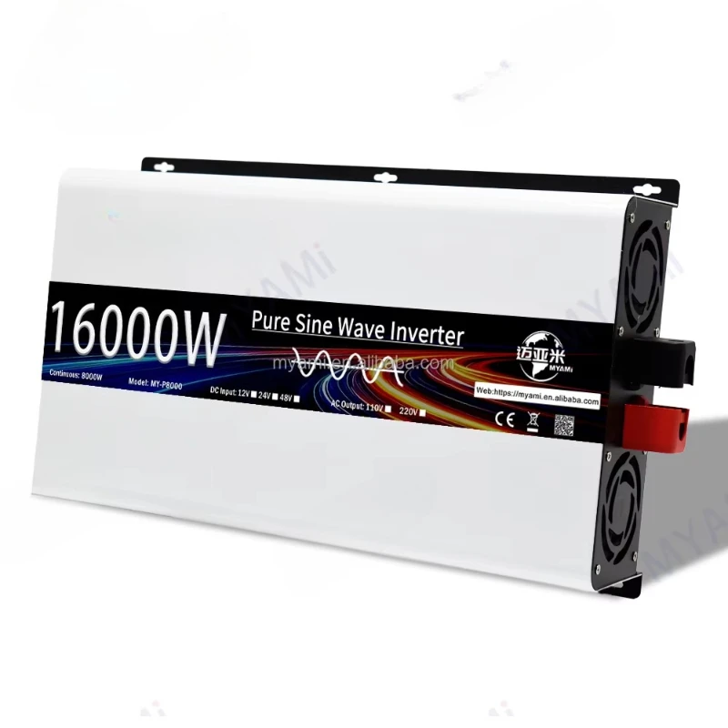 

8000W Solar Power Inverter Peak 16000W DC 24V 48V AC 230V 220V Off-grid Pure Sine Wave Air Conditioner Motor Industrial