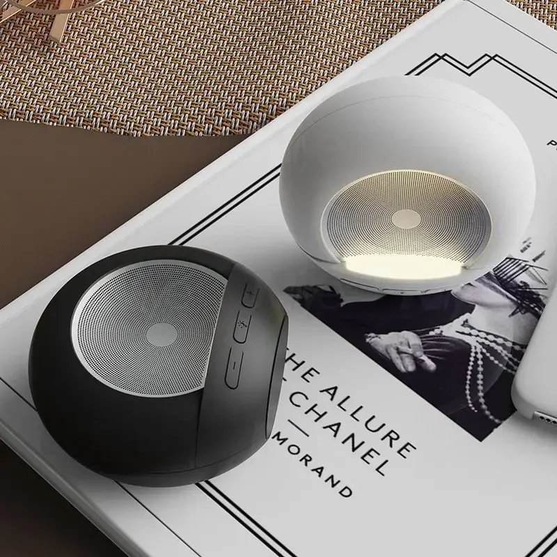 

Мини-динамик 5 Вт, Bluetooth-сабвуфер 5.0 с цветной светодиодной подсветкой, портативный Hi-Fi-звук диапазона 10 м с TF-картой, входом AUX для дома