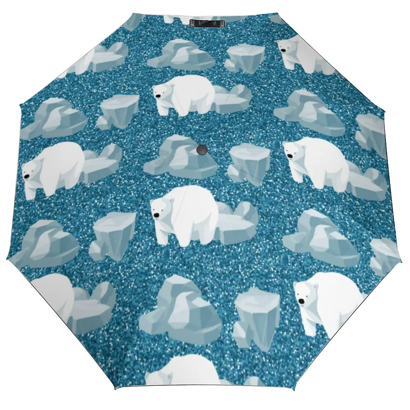 Arctic Animal Print Umbrella Cute Polar Bear Cheap Folding Umbrella Design Garden Windproof Auto Umbrella