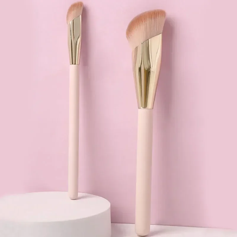 1/2pcs Foundation Brush Oblique Head Concealer Brush Face Liquid Cream Powder Make Up Brushes Face Contour Beauty Tool