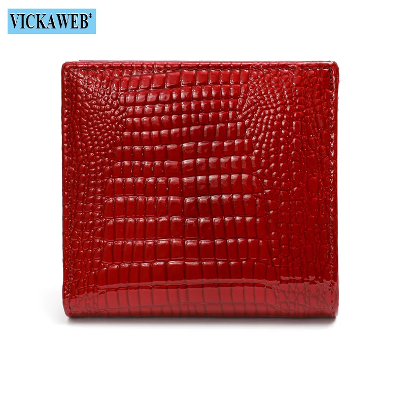 New Fashion Short Wallet Women Sequined Cute Ladies Card Alligator Mini Magnetic Snap Hasp Coin Purse AE209-1