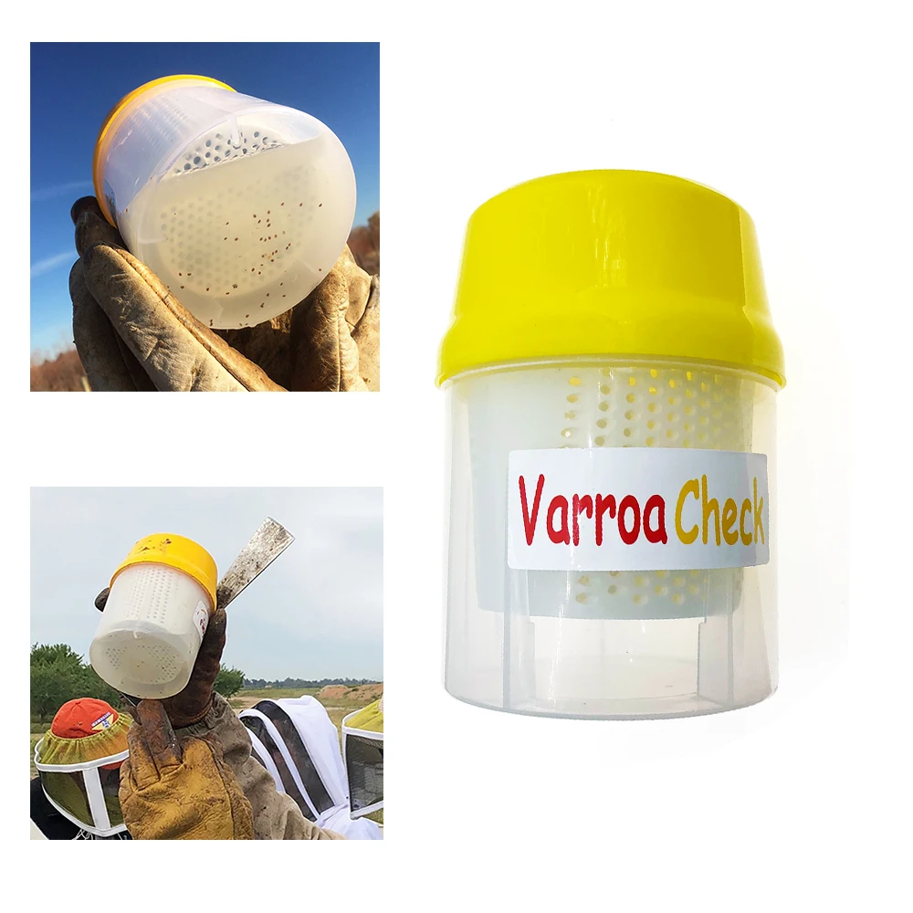 Varro Check Mite Monitor Easily And Accurately Estimation Counted Mite Infestation Levels In Hive Shaker Checker Bucket Bee Tool