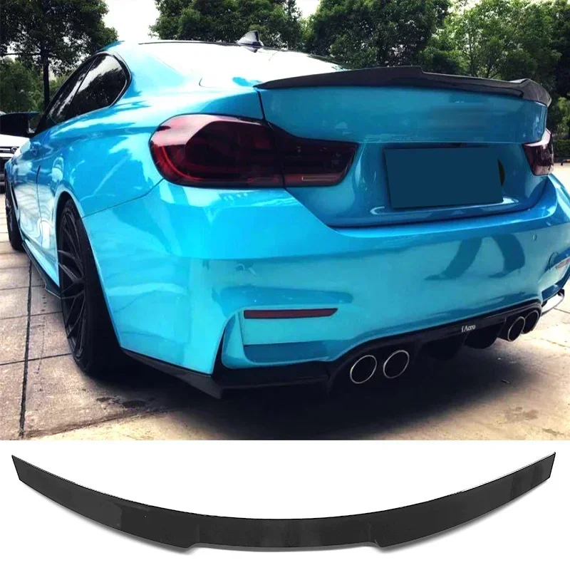 

New! Spoiler for BMW F32 4 Series Coupe Glossy Black Rear Ducktail Wing 2013-2019 Year 2 Door Sedan Trunk M4 Style ABS Accessori