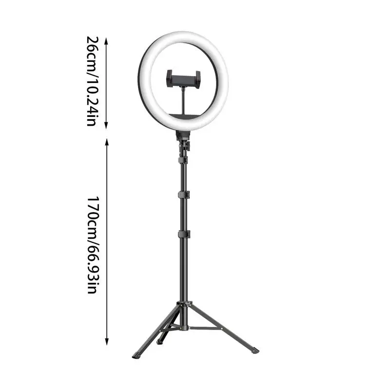 Selfie Ring Light with Optional Tripod RGB Photography Fill Light Led Ring Lamp Ringlight for Video Recording Live Broadcast