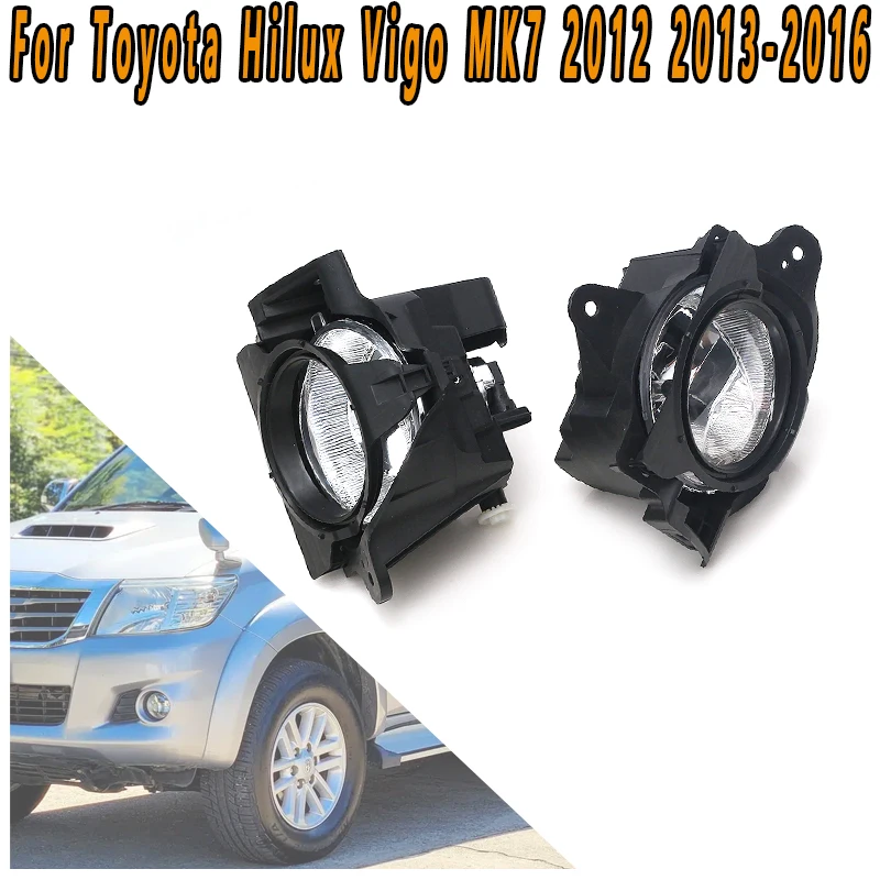 

Для Toyota Hilux Vigo MK7 2012 2013 2014 2015 2016 фары переднего бампера противотуманные фары дальнего света дневные фары сигнальные огни