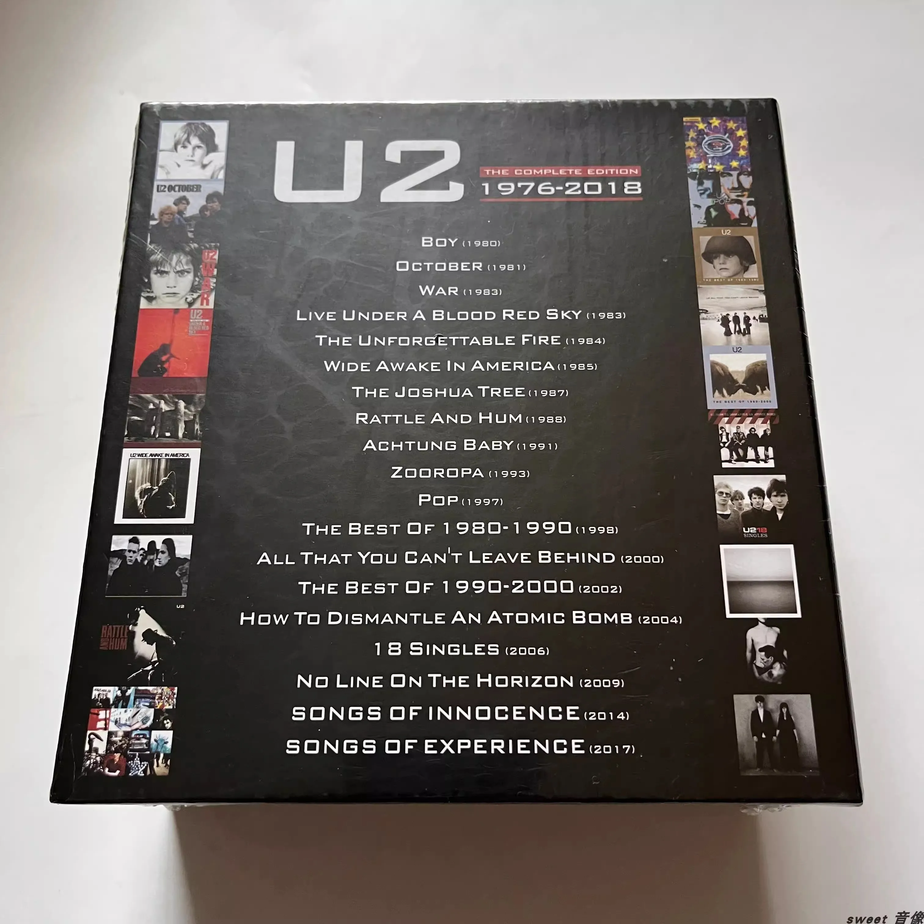 Rock band U2 Bono Music CD The Complete Edition 1976-2018 Album 19pcs Music Record Cosplay Walkman Car Party Soundtracks Box Toy