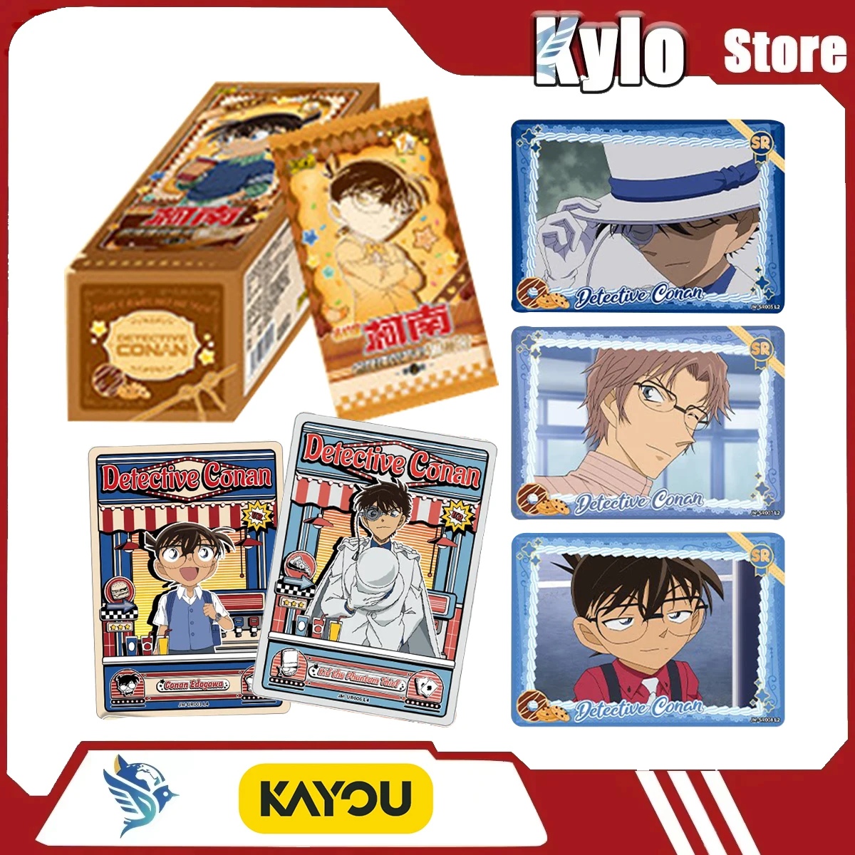 

Коллекционный набор карточек «Детектив Конан» Kayou 2026, том 1, официальный лицензионный аниме-мерч, коллекционные карточки-игрушки