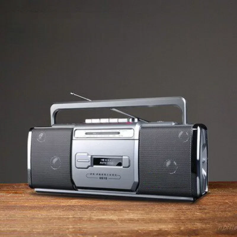 Vintage Cassette Player Home Audio Playback Device Stereo Nostalgic Recording and Radio Integration Entertainment Machine