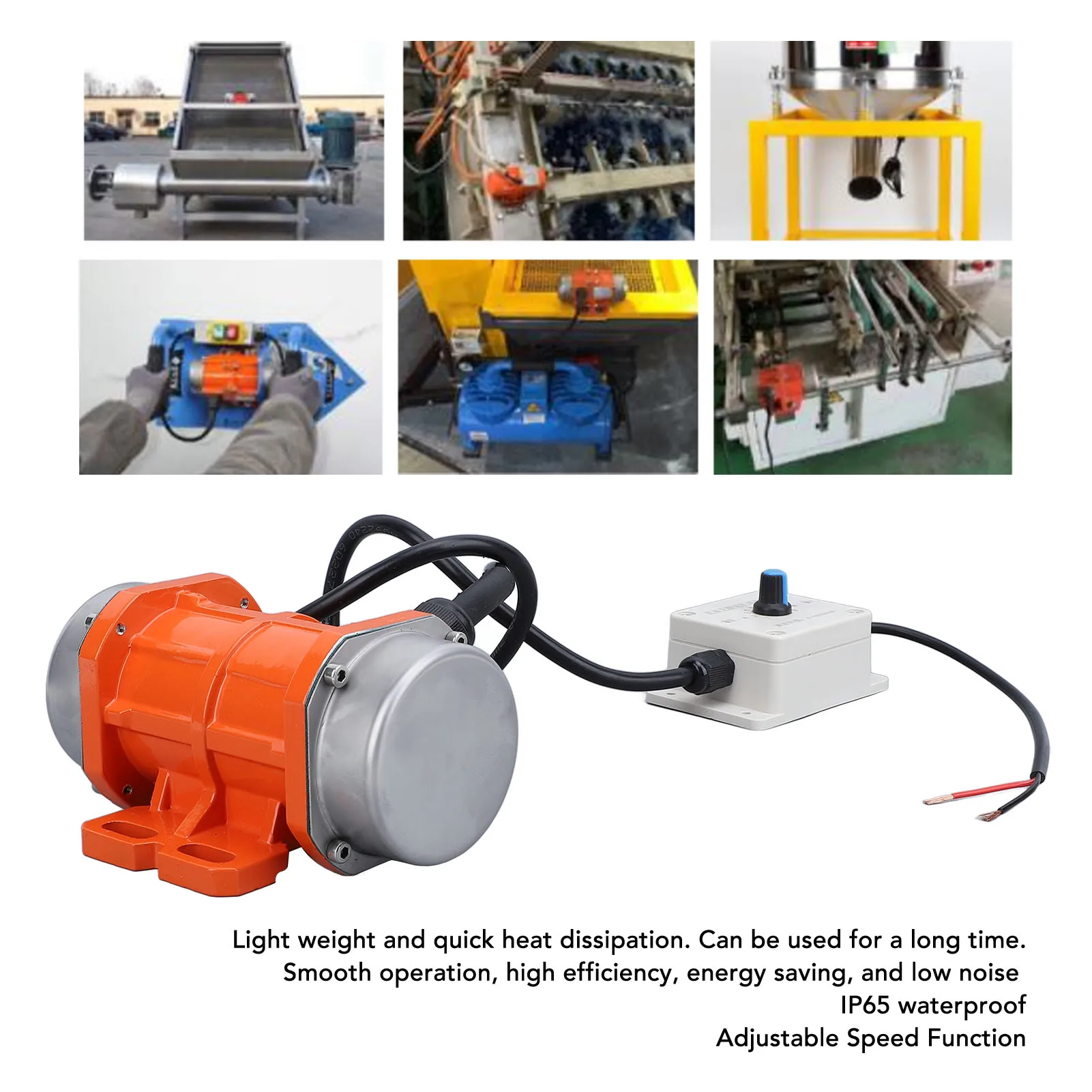DC24V Brushless Vibration Motor 4000RPM Adjustable Speed IP65 Waterproof Small Electric Concrete Vibrator Motor