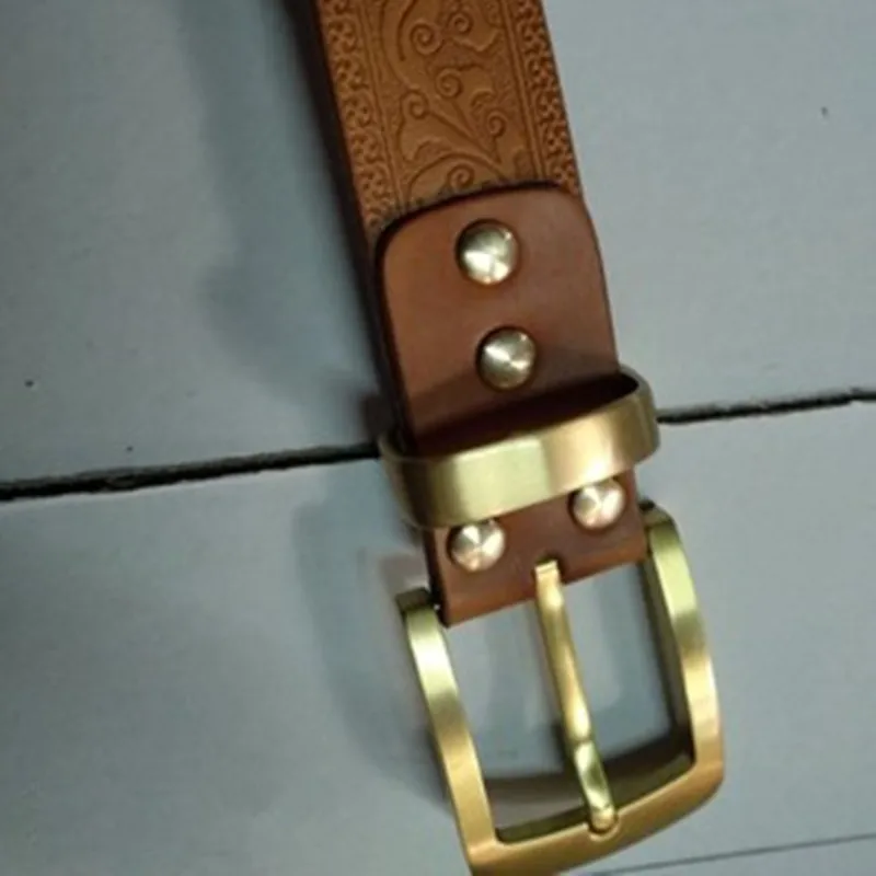 Larga Cintura In Ottone Fibbie della Vita Degli Uomini di Fibbia Fibbia Della Cintura Da Cowboy Testa Pinze Bottoni FAI DA TE Jeans Accessori