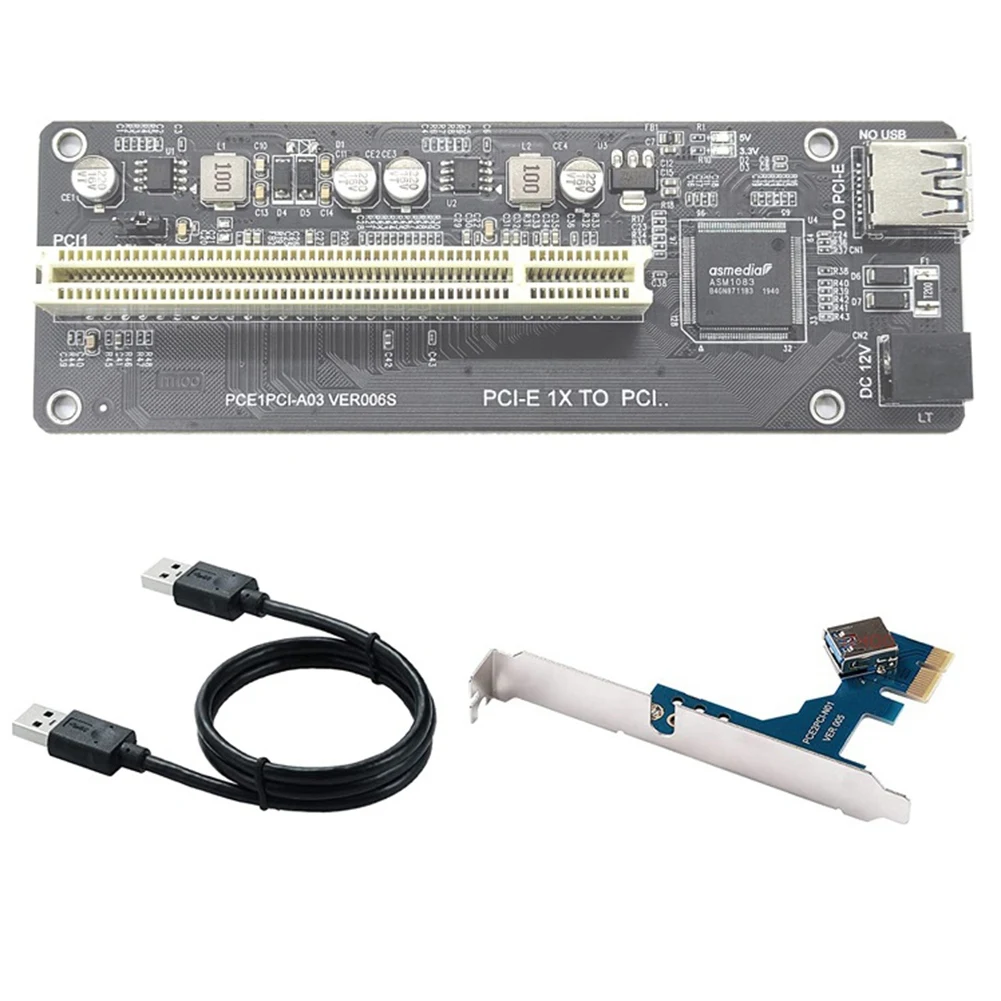 PCI-E to PCI Expansion Adapter Card ASM1083 Support Capture Card Sound Card Parallel Card Golden Tax