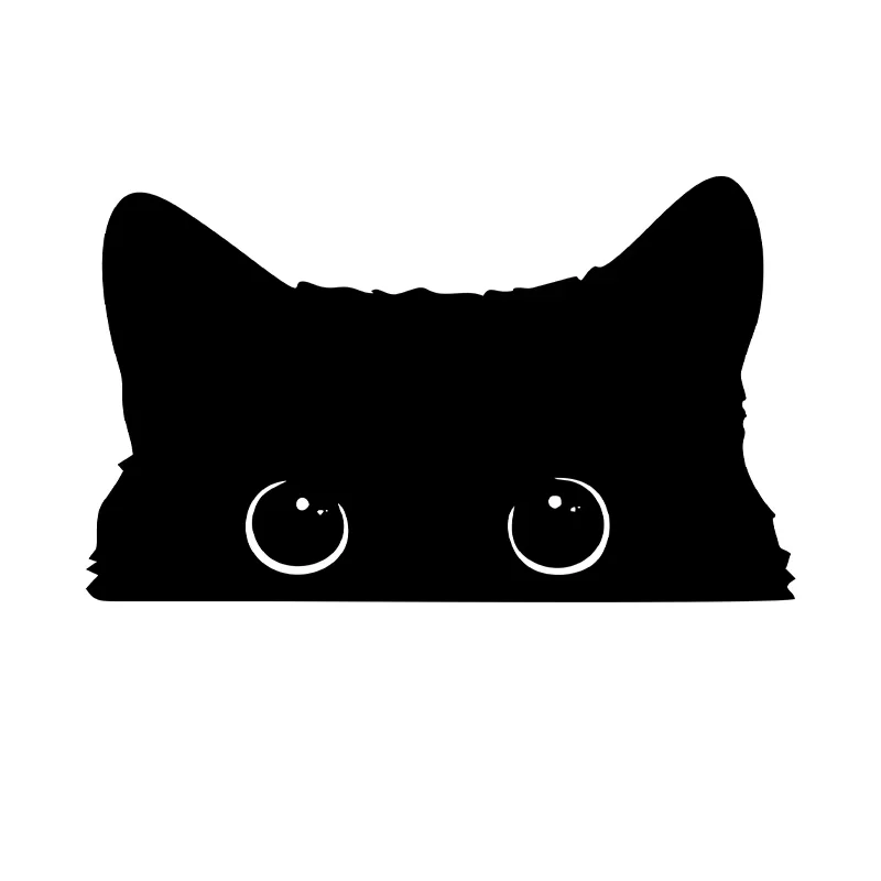 

1 шт., популярные автомобильные наклейки, аксессуары, кошачий качающийся с большими глазами, часы, виниловый автомобильный Стайлинг, водонепроницаемый ПВХ