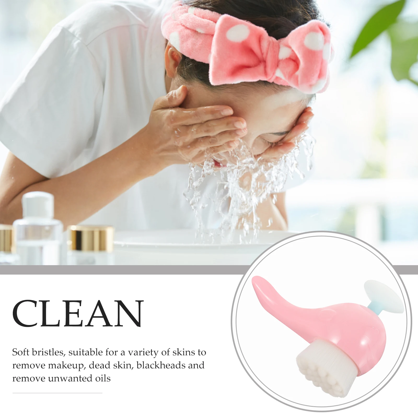 페이스 스크러버 얼굴 클렌징 브러시 플라스틱 각질 제거 도구 블랙헤드 제거 딥 클렌징 부드러운 데일리 사용