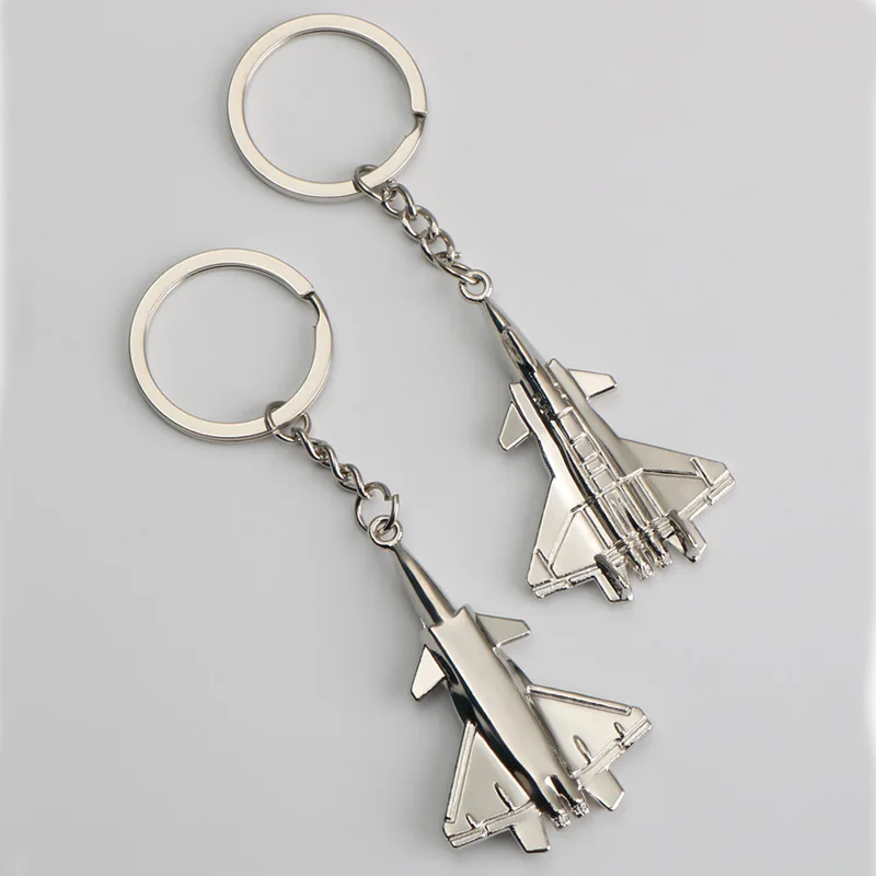 Metal Airplane Keychains Airbus Airliners Fighter Key Chain Helicopter Airplane Keyring 3D Aircraft Keychain Gift For Friend