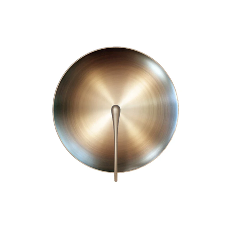 

Art modern simple old round stainless steel living room wall lamp personalized creative study decorative lamp