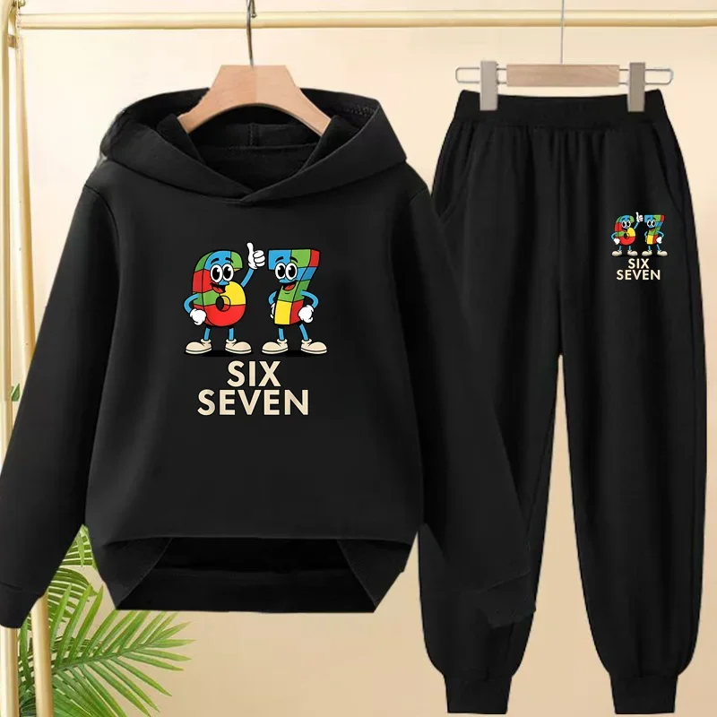 Ensembles d'automne et d'hiver pour garçons et filles âgés de 3 à 12 ans 67 sweats à caplons longs et pulls à capuche charmants