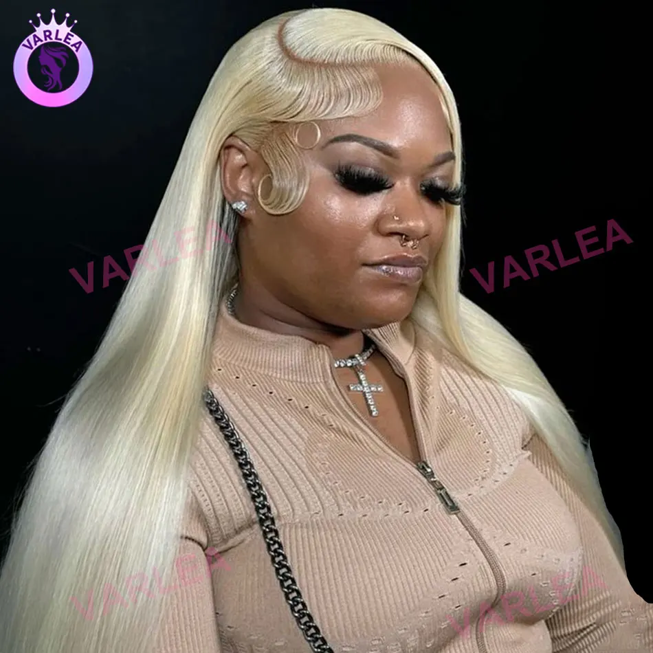 

30 inch 613 Human Hair Wig Straight 13x4 13x6 Hd Lace Frontal Wig Pre Plucked With Baby Hair Blonde 613 Lace Front Wig for Women