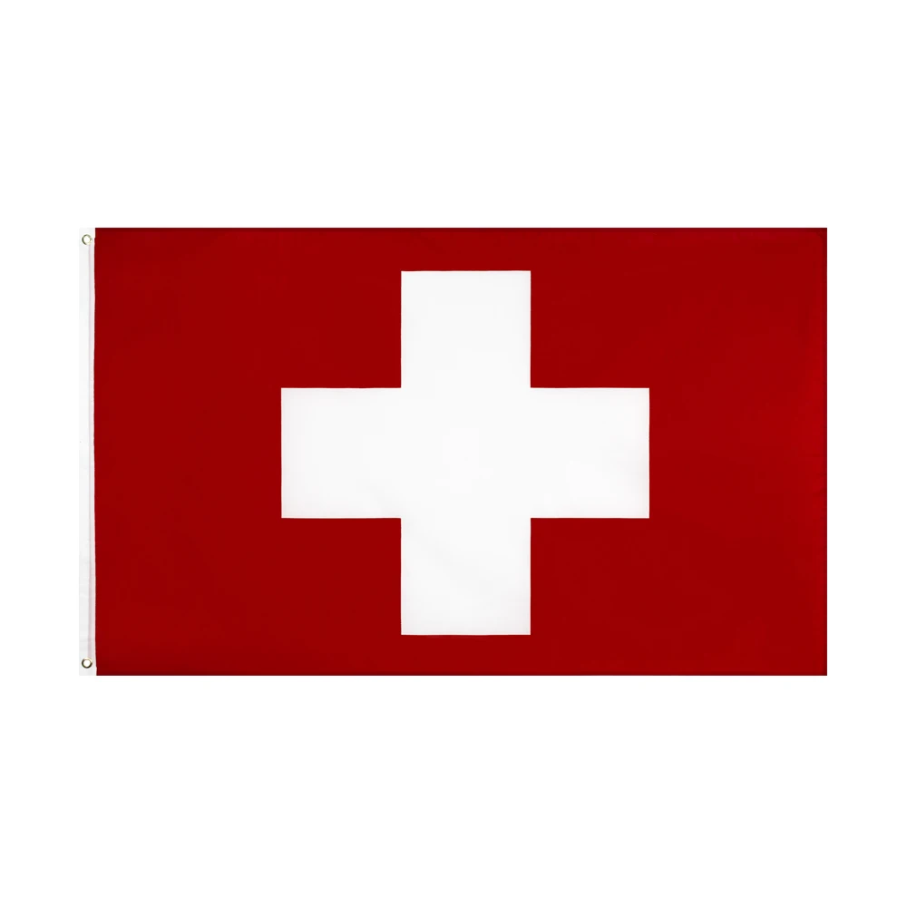 Xiangying Hanging 90x150cm Switzerland Flag For Decoration