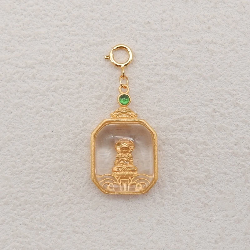 1Pair Silver Gold Plated Natural High Quality White Quartz Gemstone Earring Beads, Jewelry DIY Making, Gemstone Accessories