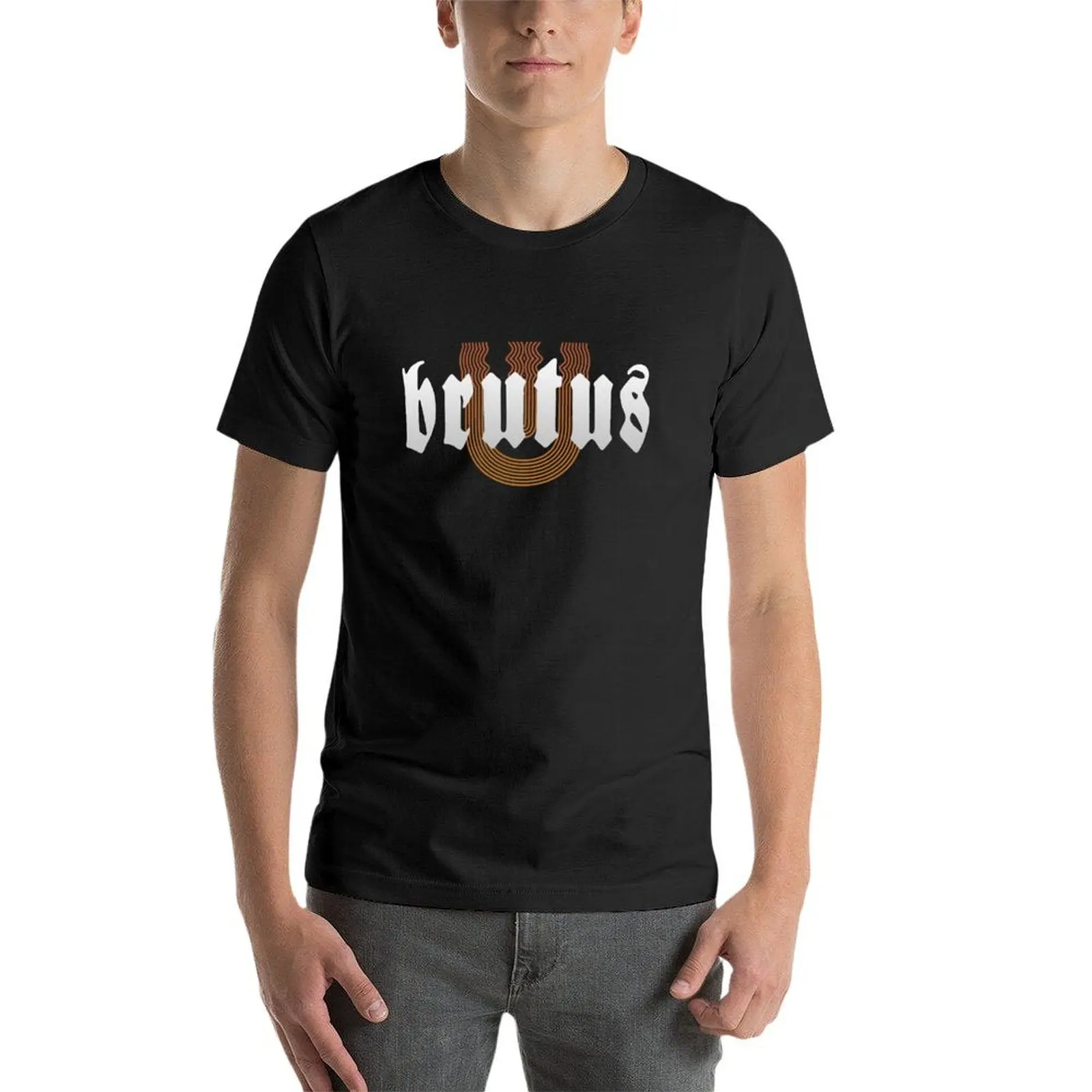 BRUTUS-T-shirt graphique à manches courtes pour hommes, t-shirts pour garçons, la vie à l'unité