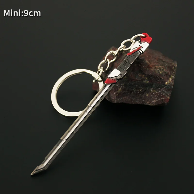 Valorant Weapon Keychain 9cm RGX 11z Pro Knife Mini Alloy Metal Game Peripheral Model Precision Work  Gifts Toys for Boys