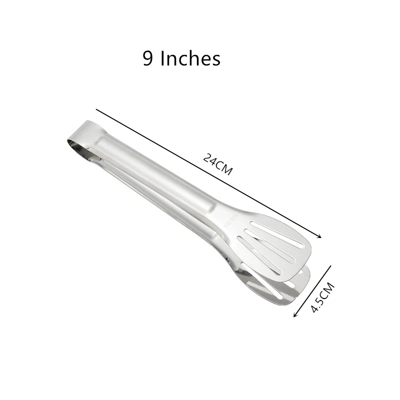Edelstahl Lebensmittel Zange Grill Zange Fleisch Salat Steak Lebensmittel Servieren Clip Pinzette Lange BBQ Kochen Zange Küche Utensilien – Detail 12