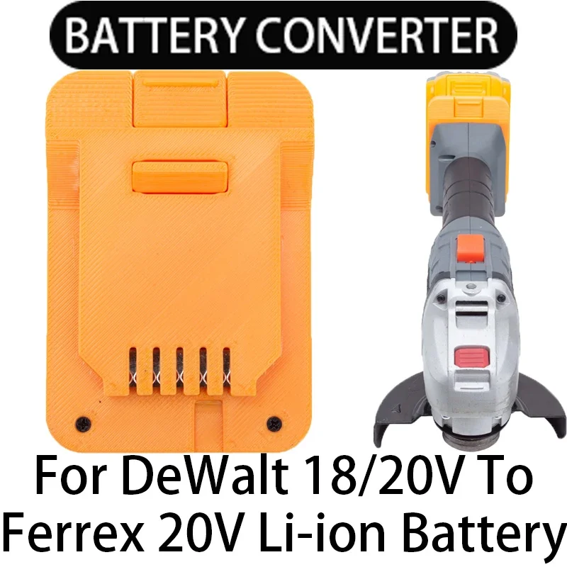 adaptador conversor de bateria para ferramentas ferrex 20v li ion converter para adaptador de bateria dewalt 18 20v li ion 01