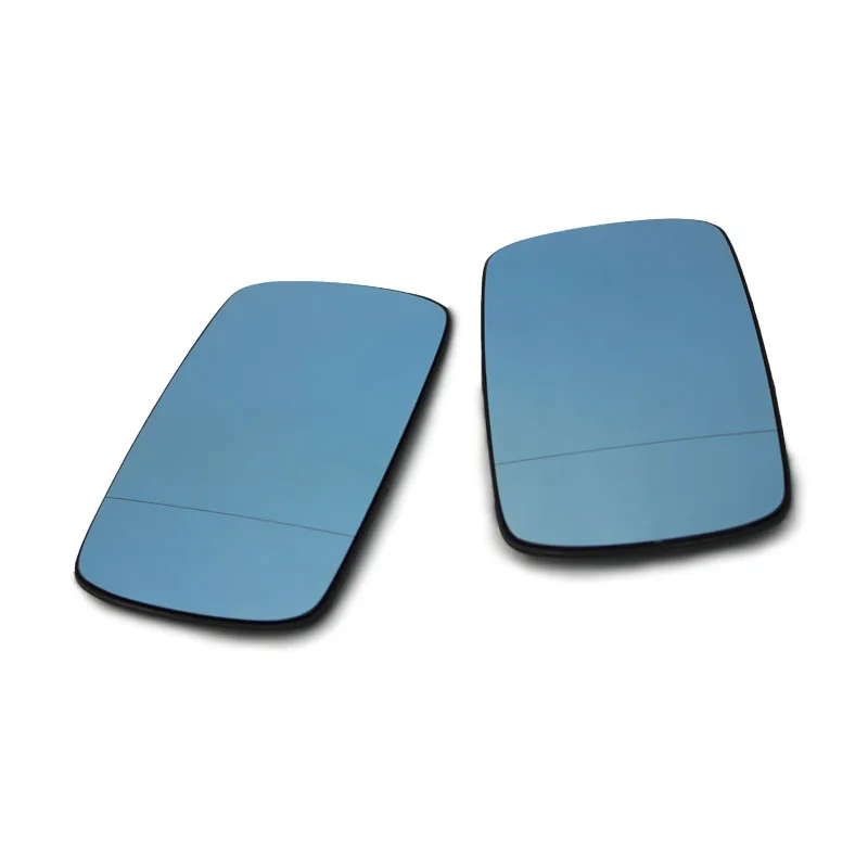 Replacement for BMW E46 Blue Left Right Side Car Glass Heated Rearview Mirror Glass 1998-2006