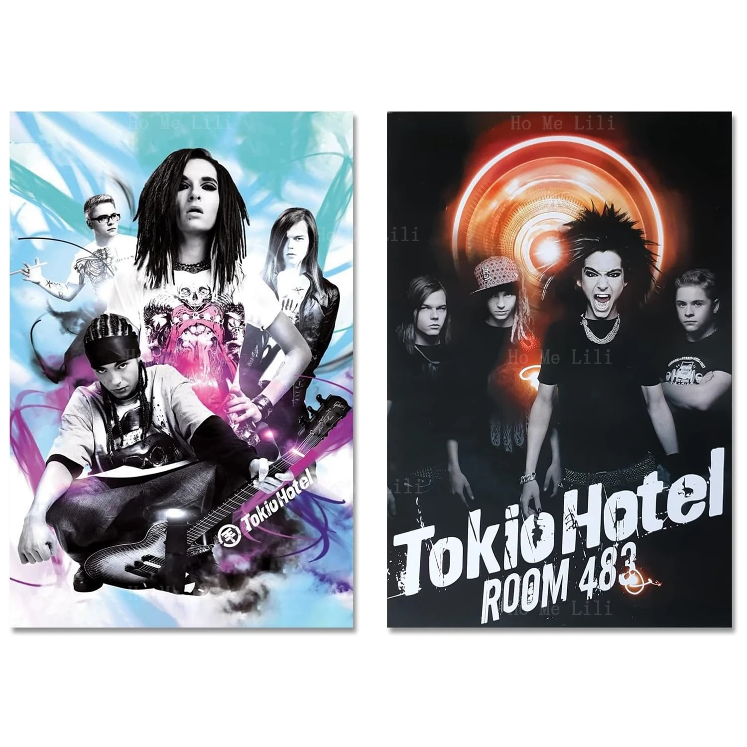 Tokio Hotel Poster Best Group Band Music Small Fresh Meat Poster Canvas Wall Art Bedroom Decor