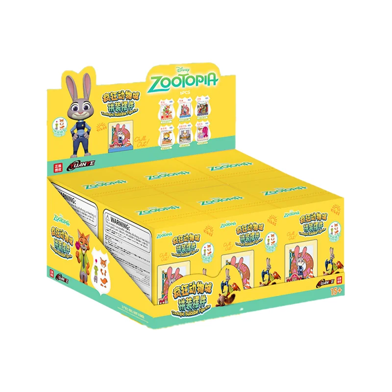 

Authentic Zootopia Assembled Blind Box Action Finger Judy Nick Flash Chief Bogo Creative Scene Decoration Doll