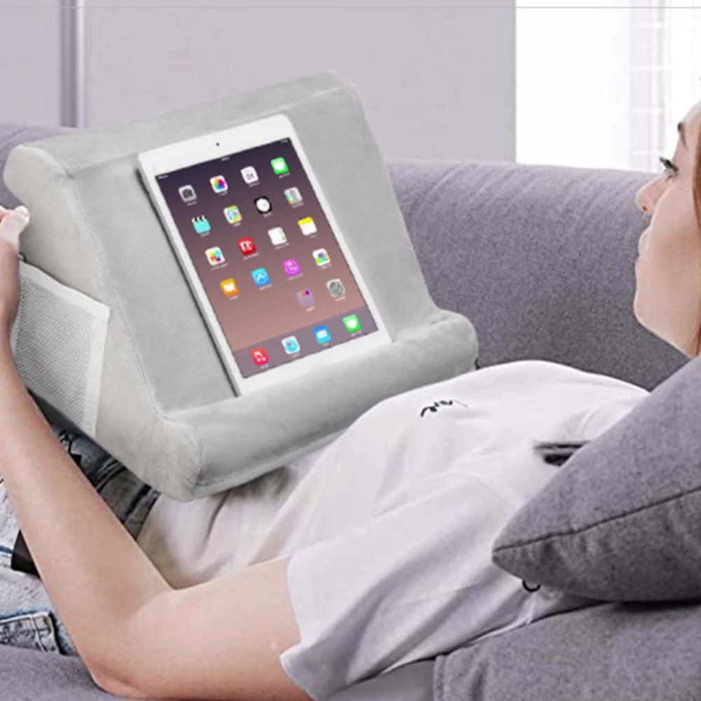

Durable-Soft Tablet Rest Cushion Multi-Angle For Ipad Stand Holder Pillow Lap Support For E-Readers Books And Magazines,Soft Tab