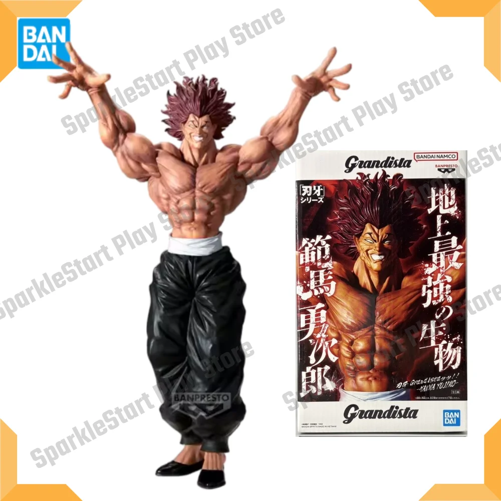 

В наличии Bandai: Оригинальные фигурки Banpresto Grandista Anime Baki Hanma Yujiro, модели игрушек, праздничные подарки для детей DT