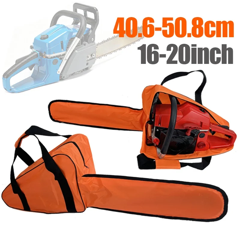 1pc Heavy-Duty Oxford Chainsaw Bag, Safety Zipper Fits 45.72/50.8cm Chainsaws