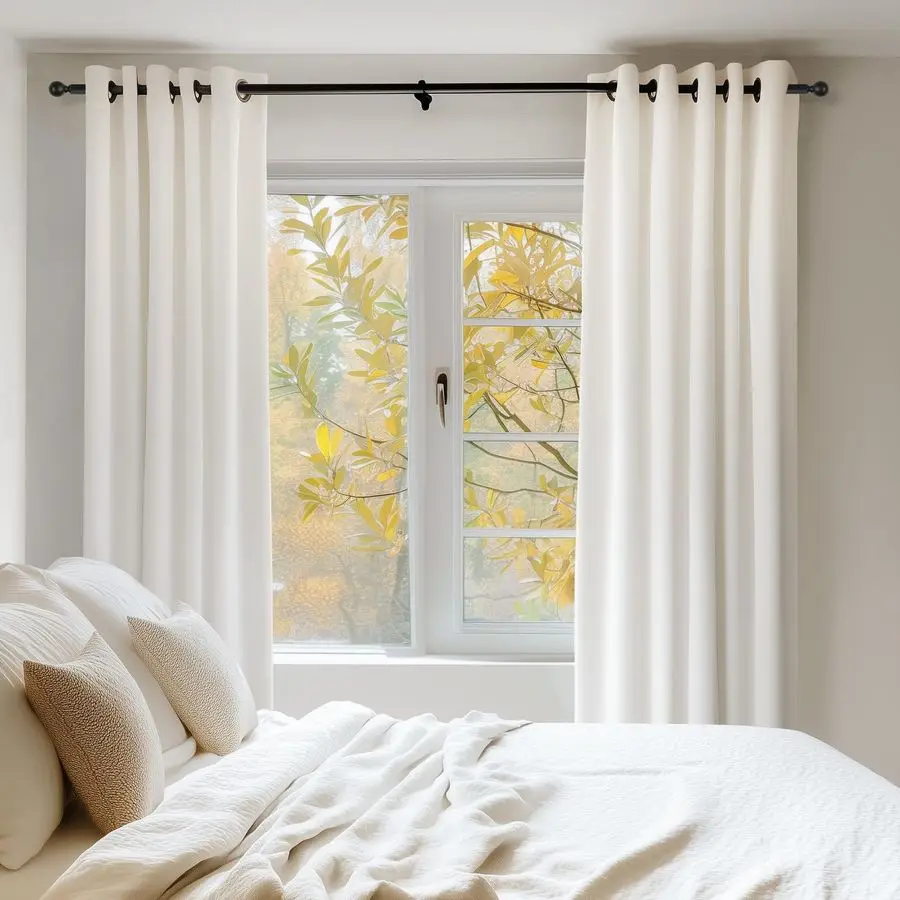 Cortinas blackout de veludo creme marfim, 84 polegadas de comprimento, escurecimento do quarto esmagado, isolamento térmico pesado, à prova de som, moderno, berçário