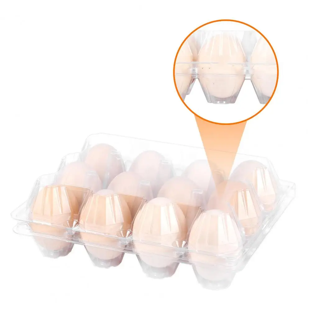 Eco-friendly Egg Holder Reusable Plastic Egg Cartons for Home Ranch Market Display Bulk Pack of 50 Durable Egg Holder for Farm