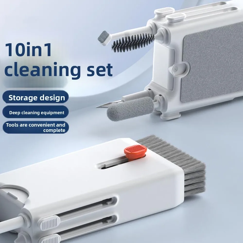 

10 in 1 Electronic Cleaning Set Screen Cleaning Portable Keyboard Cleaner Kit Multipurpose Convenient