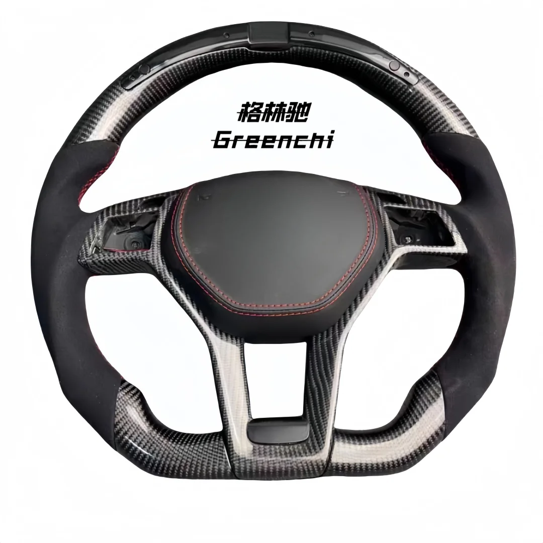

For Mercedes Benz A-Class C-Class AMG W205 W204 W218 W207 C63 A45 W212 W172 W176 W117 LED Carbon Fiber Steering Wheel