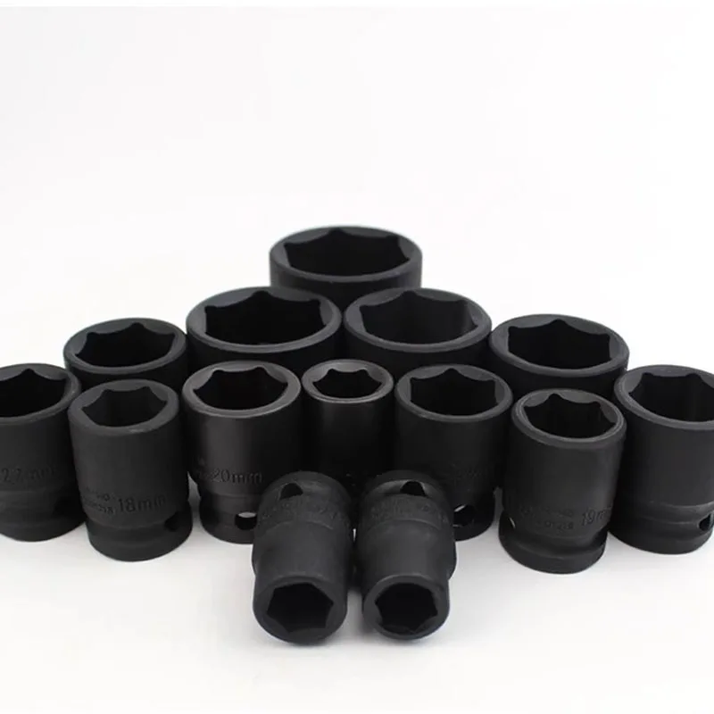 Imagem -05 - Espessamento Hex Chave de Impacto Curto Soquete Driver Cr-v Alloy Point Soquete Cabeça Ferramentas Pneumáticas Industriais Alta Qualidade