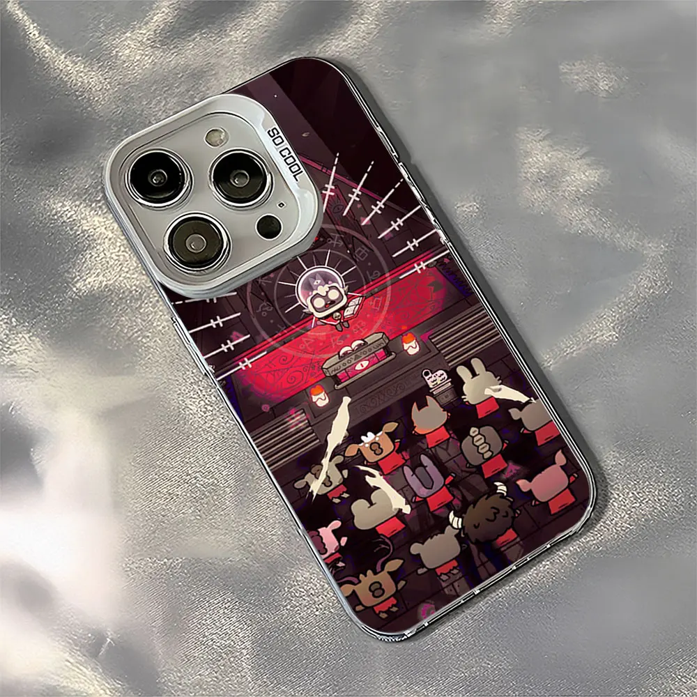 Game C-Cult Of The Lamb Laser Phone Case for iPhone 12 11 13 14 15 16 Max Pro Plus IMD Shockproof Silicone Coque