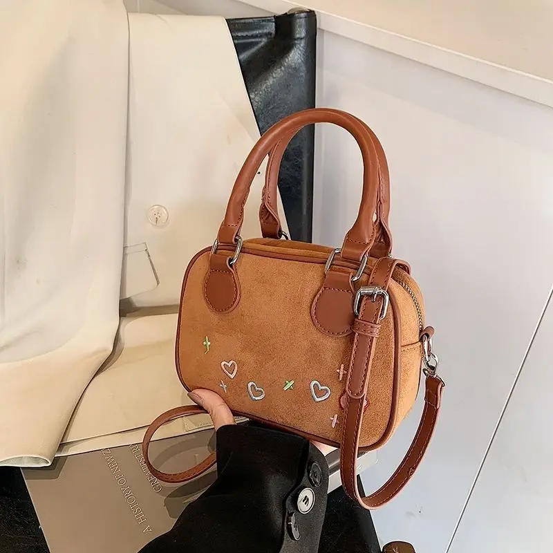 

Fashion Cute Cartoon Large Capacity Crossbody Bags Kawaii Heart Shape Woman Bag Shoulder Bags Wallet Lipstick Storage Bag