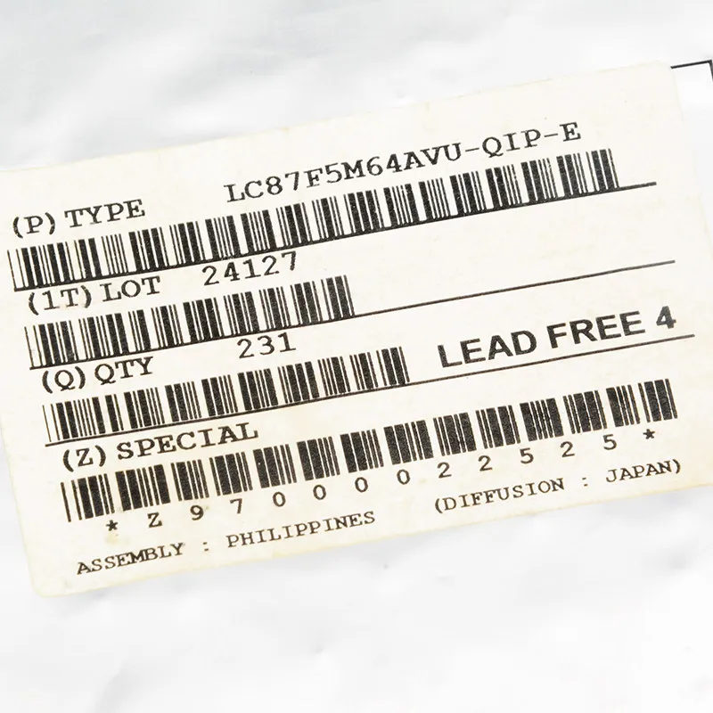 Original LC87F5M64AVU-QIP-E QFP64 package, BOM distribution order can be provided